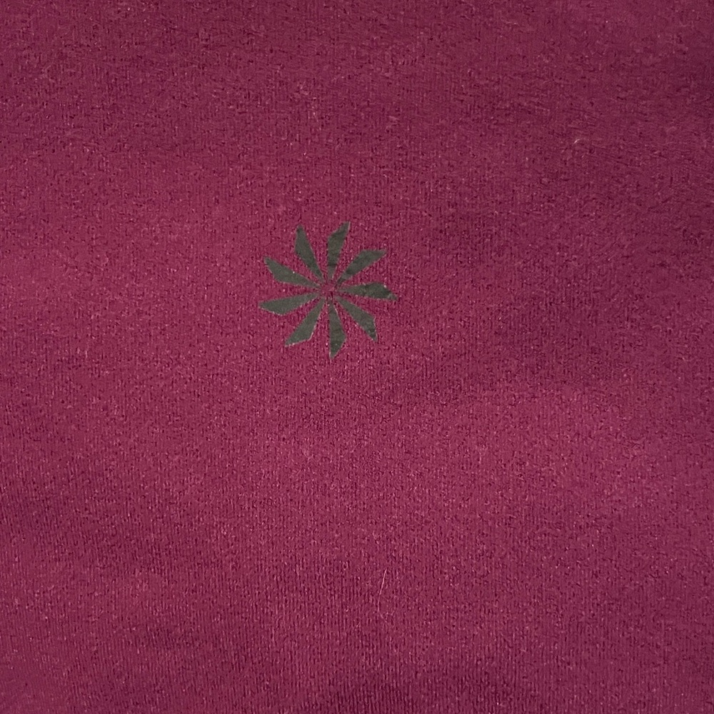 Athleta Women's High-Waisted Burgundy Pants - Picture 3 of 4